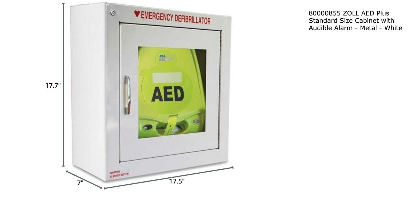 AdirMed AED Cabinet, Non Alarmed AED Defibrillator Wall Mounted, Easy Access AED Box