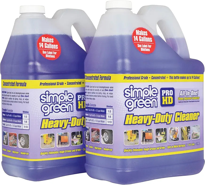 Simple Green SMP213421 Pro Hd Heavy Duty Cleaner, 1 gal Bottle, 11" Height, 5" Width (Pack of 2)