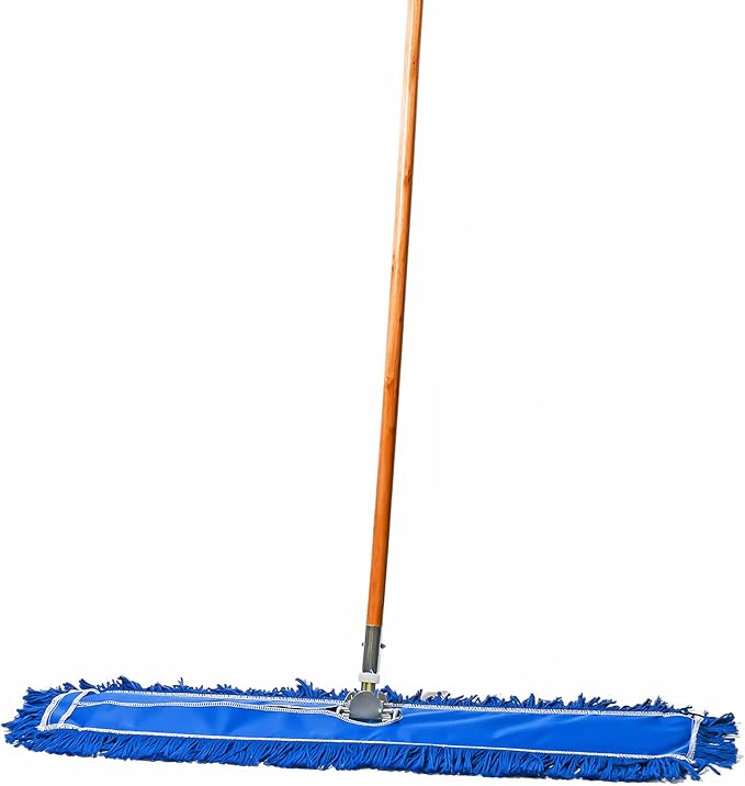Tidy Tools 36 Inch Blue Commercial Dust Mop & Floor Sweeper with Extendable Handle – Mop for Hardwood, Tile, and Concrete Floor Cleaning