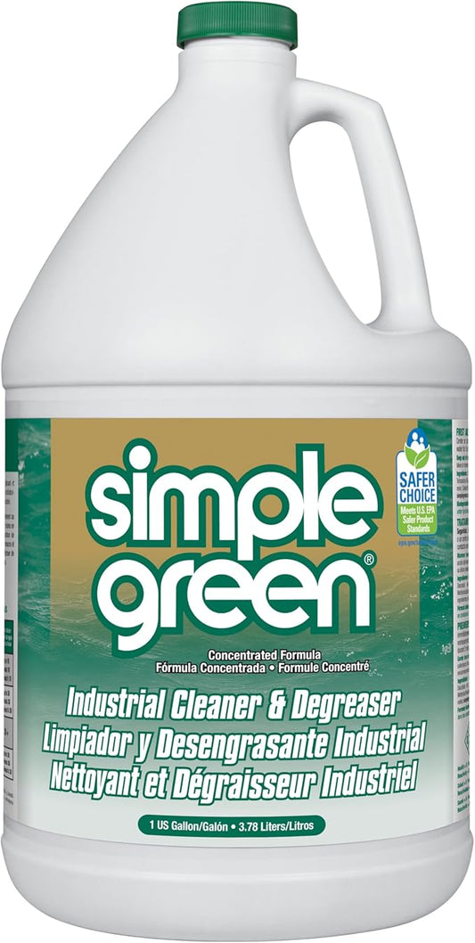 Simple Green 13005CT Industrial Cleaner and Degreaser, Concentrated, 127.8 Fl Oz, Pack of 1, White