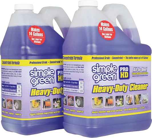 Simple Green SMP213421 Pro Hd Heavy Duty Cleaner, 1 gal Bottle, 11" Height, 5" Width (Pack of 2)