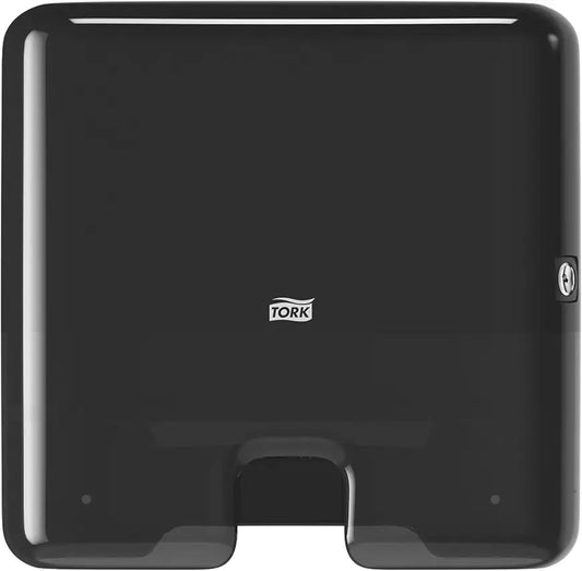 Mini Multifold Hand Towel Dispenser Black H2, One-at-a-Time Dispensing, Elevation Range
